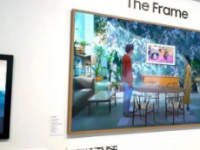 三星在独立展位展示了最契合艺术主题的TheFrame画壁系列电视