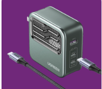 绿联的这个140W 氮化镓充电器配置了两个 Type C 接口