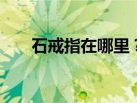 石戒指在哪里？在棘轮城好像找不到。