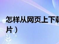 怎样从网页上下载电影（怎样从网页上下载图片）