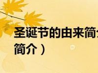 圣诞节的由来简介20字英文（圣诞节的由来简介）