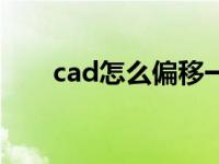 cad怎么偏移一条线（cad怎么偏移）