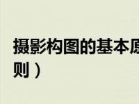 摄影构图的基本原则静物（摄影构图的基本原则）