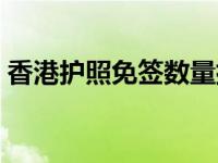 香港护照免签数量排名（香港护照免签国家）
