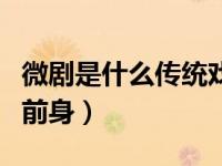 微剧是什么传统戏剧（微剧是什么传统戏剧的前身）