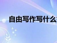 自由写作写什么好（自由作文写什么好）