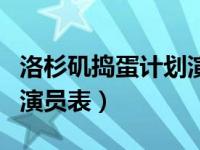 洛杉矶捣蛋计划演员表大全（洛杉矶捣蛋计划演员表）