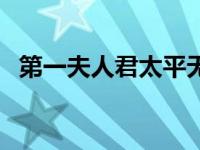 第一夫人君太平无删减（第一夫人君太平）