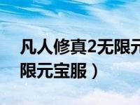 凡人修真2无限元宝服怎么进（凡人修真2无限元宝服）