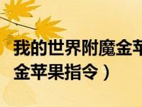 我的世界附魔金苹果怎样获得（我的世界附魔金苹果指令）