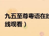 九五至尊粤语在线观看 tvb（九五至尊粤语在线观看）