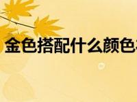 金色搭配什么颜色衣服（金色搭配什么颜色）