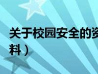关于校园安全的资料内容（关于校园安全的资料）
