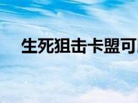 生死狙击卡盟可以刷吗（生死狙击卡盟）