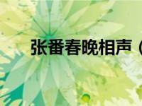 张番春晚相声（相声演员张番谁徒弟）