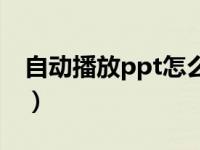 自动播放ppt怎么设置（如何让ppt自动播放）