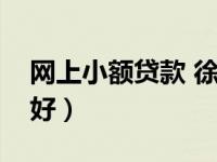 网上小额贷款 徐州（网上小额贷款平台哪个好）