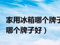 家用冰箱哪个牌子好又实惠又省电（家用冰箱哪个牌子好）