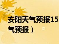 安阳天气预报15天天气预报（安阳未来15天气预报）
