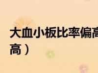 大血小板比率偏高说明什么（大血小板比率偏高）