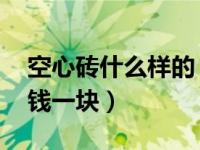 空心砖什么样的（空心砖的特点 空心砖多少钱一块）