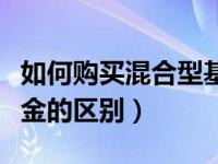如何购买混合型基金（股票型基金和混合型基金的区别）