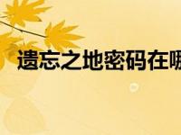 遗忘之地密码在哪里（遗忘之地开门密码）