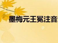墨梅元王冕注音版（墨梅元王冕的意思）