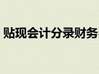 贴现会计分录财务费用明细（贴现会计分录）