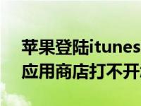 苹果登陆itunes store（苹果iTunes Store应用商店打不开怎么办）