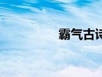 霸气古诗句（霸气古诗）