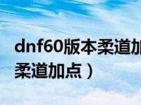 dnf60版本柔道加点装备推荐（地下城与勇士柔道加点）