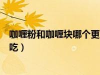 咖喱粉和咖喱块哪个更好呢（咖喱粉和咖喱块的区别哪个好吃）
