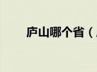 庐山哪个省（庐山在哪个省哪个市）