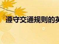 遵守交通规则的英文（交通规则的重要性）