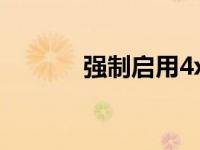 强制启用4xmsaa（4xmsaa）
