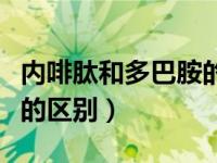内啡肽和多巴胺的区别知乎（内啡肽和多巴胺的区别）