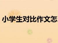 小学生对比作文怎么写（小学生对比句大全）