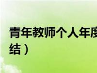 青年教师个人年度总结（青年教师个人工作总结）