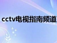 cctv电视指南频道直播（cctv电视指南频道）