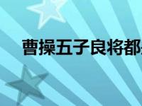 曹操五子良将都是有谁（曹操五子良将）