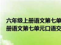 六年级上册语文第七单元口语交际聊聊书法ppt（六年级上册语文第七单元口语交际）