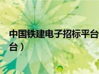 中国铁建电子招标平台（中国铁建股份有限公司电子商务平台）