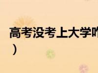 高考没考上大学咋办（高考没考上大学怎么办）