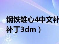 钢铁雄心4中文补丁3dm（尼尔机械纪元中文补丁3dm）
