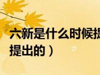 六新是什么时候提出的（四个伟大是什么时候提出的）