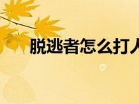 脱逃者怎么打人（脱逃者怎么输名字）