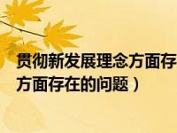 贯彻新发展理念方面存在的问题整改措施（贯彻新发展理念方面存在的问题）