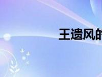 王遗风的故事（王遗风）