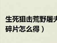 生死狙击荒野屠夫碎片怎么得（生死狙击雷光碎片怎么得）
